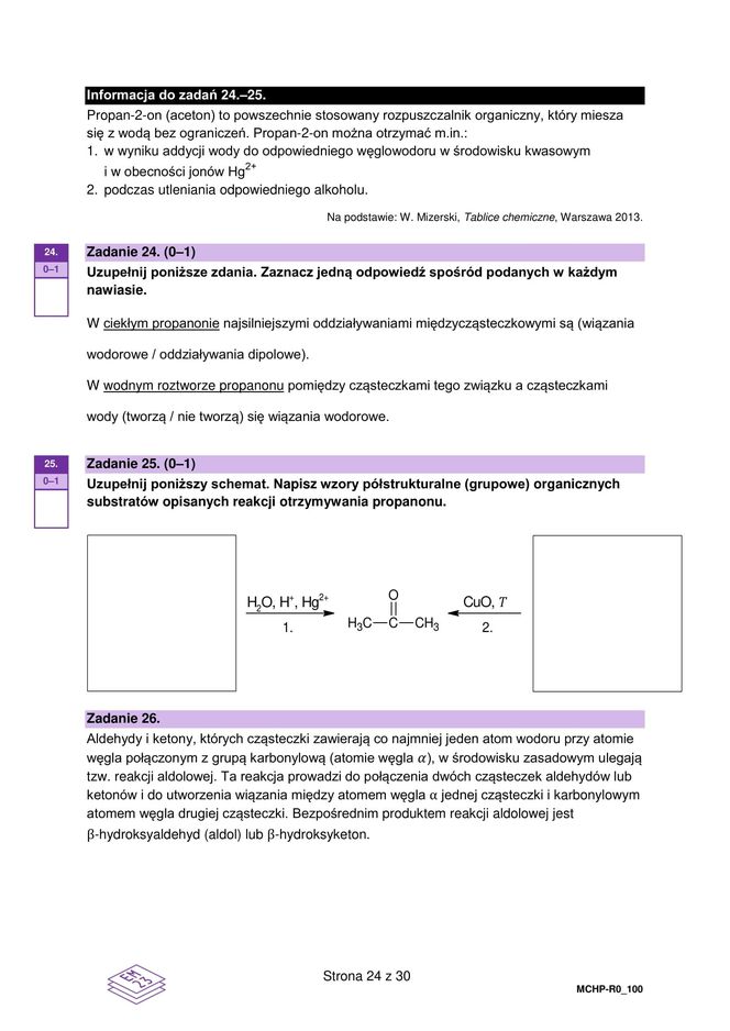 Matura próbna 2025 chemia rozszerzona arkusze CKE