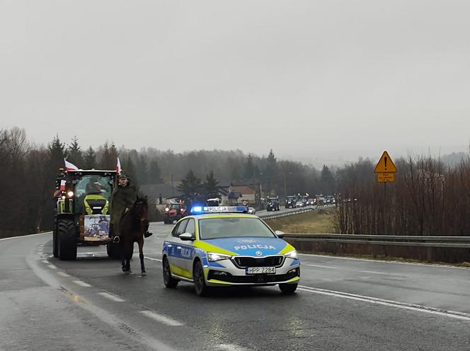 Strajk rolników w Śląskiem 20.02.2024