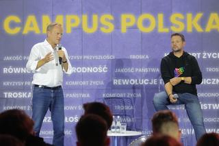 Donald Tusk i Rafał Trzaskowski na Campus Polska Przyszłości. Wieczorna debata