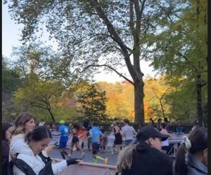 Katarzyna cichopek dopinguje męża na Maratonie Nowojorskim