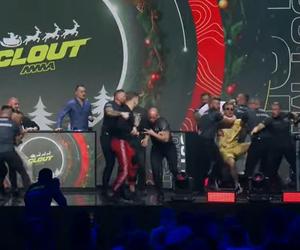 Koszmarna bijatyka na konferencji CLOUT MMA 3! Załęcki zaatakował Marconia z zaskoczenia, Labryga dołączył z kulami