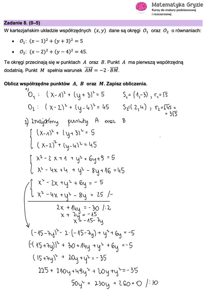Matura 2025 - matematyka rozszerzona