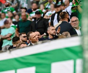 Karol Nawrocki na meczu Lechia Gdańsk - Motor Lublin. Prezydent poszedł do młyna! 