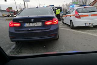 Zderzenie tramwaju i policyjnego bmw na ul. Fordońskiej w Bydgoszczy!