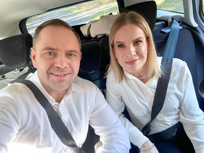 Karol Nawrocki i Marta Nawrocka z rodziną