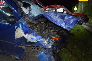 Czołowe zdarzenie samochodów osobowych w pow. zamojskim. 20-latka zginęła na miejscu