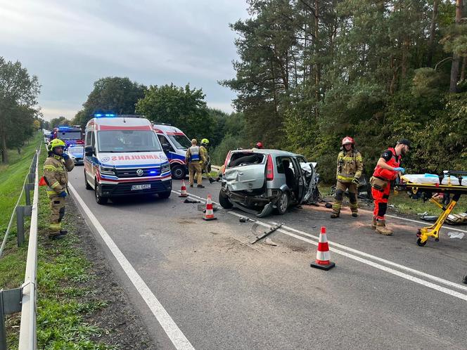 Tragiczny wypadek w Rogóżu. Jedna osoba nie żyje, kilka jest rannych [ZDJĘCIA]