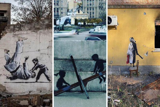 Murale Banksy'ego na Ukrainie