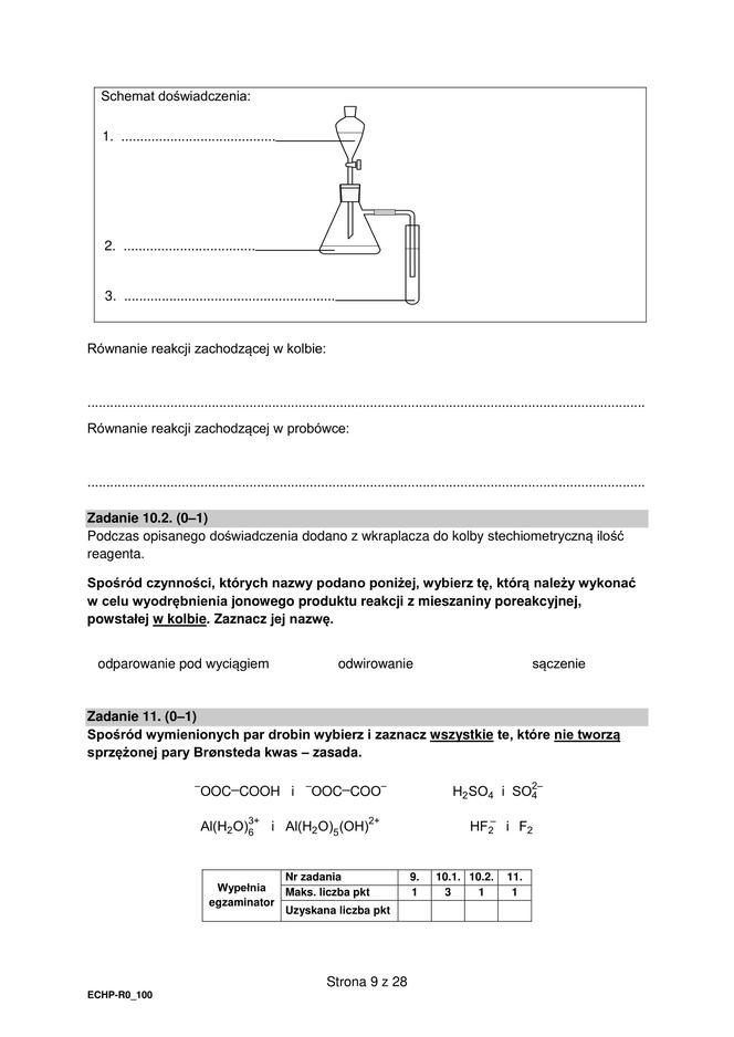 Matura 2023: chemia formuła 2015