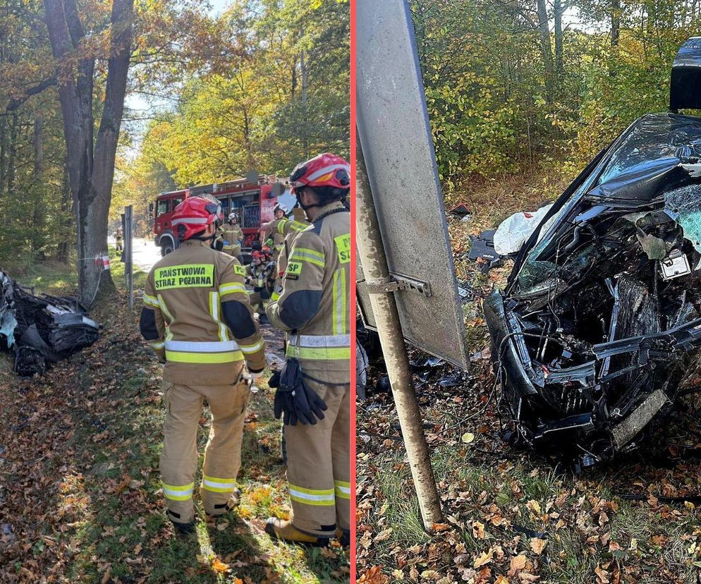 Audi rozerwane na strzępy. Tragiczny wypadek na Dolnym Śląsku 
