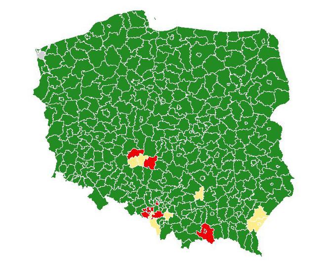 W tych powiatach wrócą obostrzenia