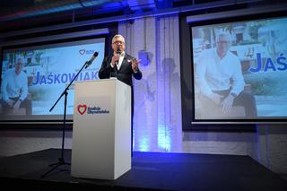 Jacek Jaśkowiak oficjalnie z poparciem KO. Konferencja prasowa KKW Koalicja Obywatelskiej