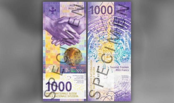Nowy wzór banknotu o nominale 1000 franków 