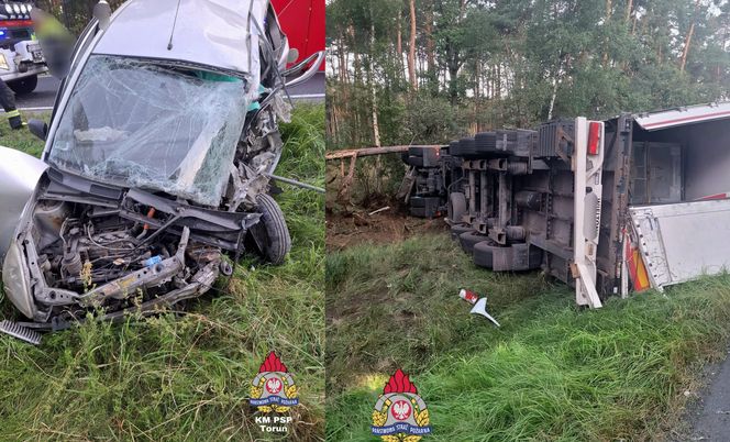 Tragiczny wypadek na DK 10 w Cerpicach. Jedna osoba nie żyje, trasa zablokowana!