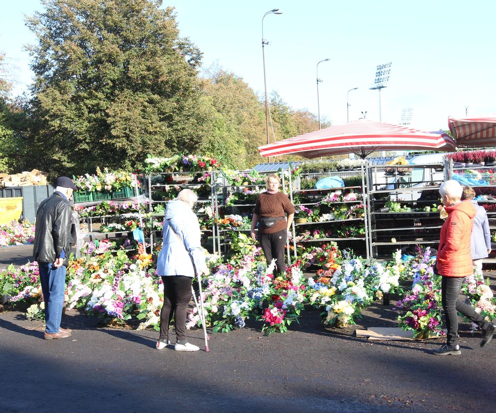 Giełda kwiatowa przy Drodze Dębińskiej 