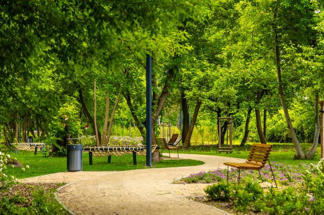 Park linearny przy ul. Suwak w Warszawie