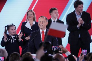 Tak córeczka Nawrockiego skradła show tacie! 