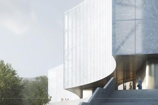 Koncepcja architektoniczna dla toru łyżwiarskiego Stegny