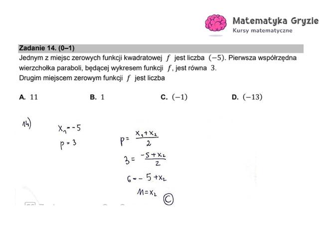 Matura matematyka rozwiązania