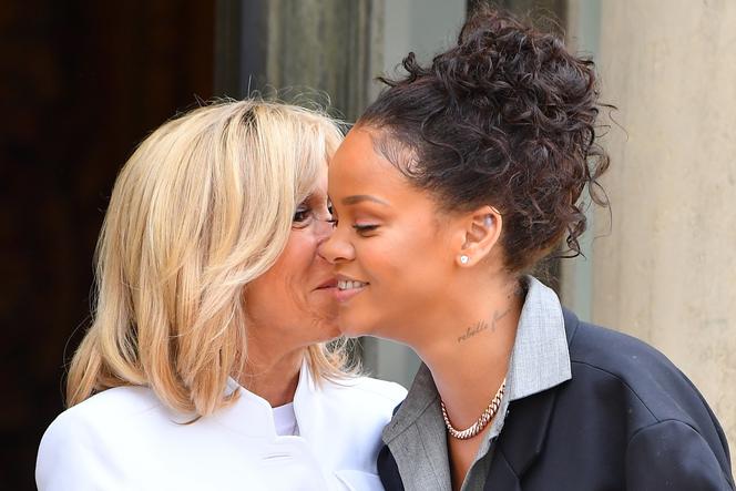 Rihanna i Brigitte Macron, żona prezydenta Francji