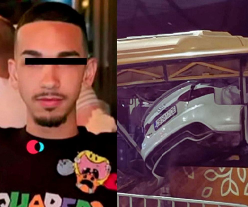 Audi uderzyło w autobus i utkwiło w oknie! Szokujący wypadek