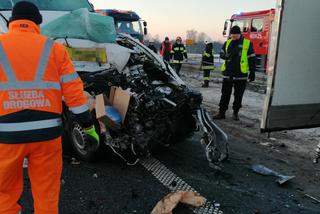 Zdarzenie czterech samochodów i lawety na autostradzie A1 [ZDJĘCIA]