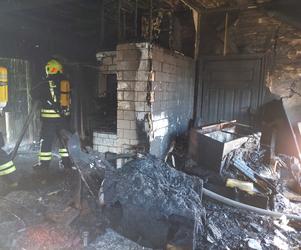 Rudawka: Tragiczny pożar przy granicy z Białorusią. Mężczyzna nie żyje