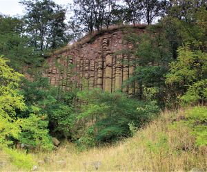 Bazaltowe słupy na Dolnym Śląsku