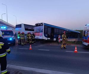 Kierowca autobusu MPK zginął po zderzeniu z innym autobusem