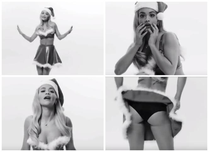 Rita Ora sexy filmik święta 2015