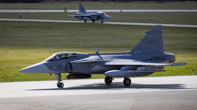 Szwedzki JAS39 Gripen z Malborka