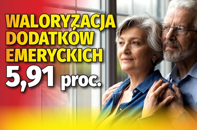 Waloryzacja dodatków emeryckich 5,91 proc.