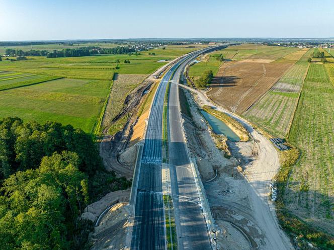 Obwodnica Łomży - plac budowy w sierpniu 2024