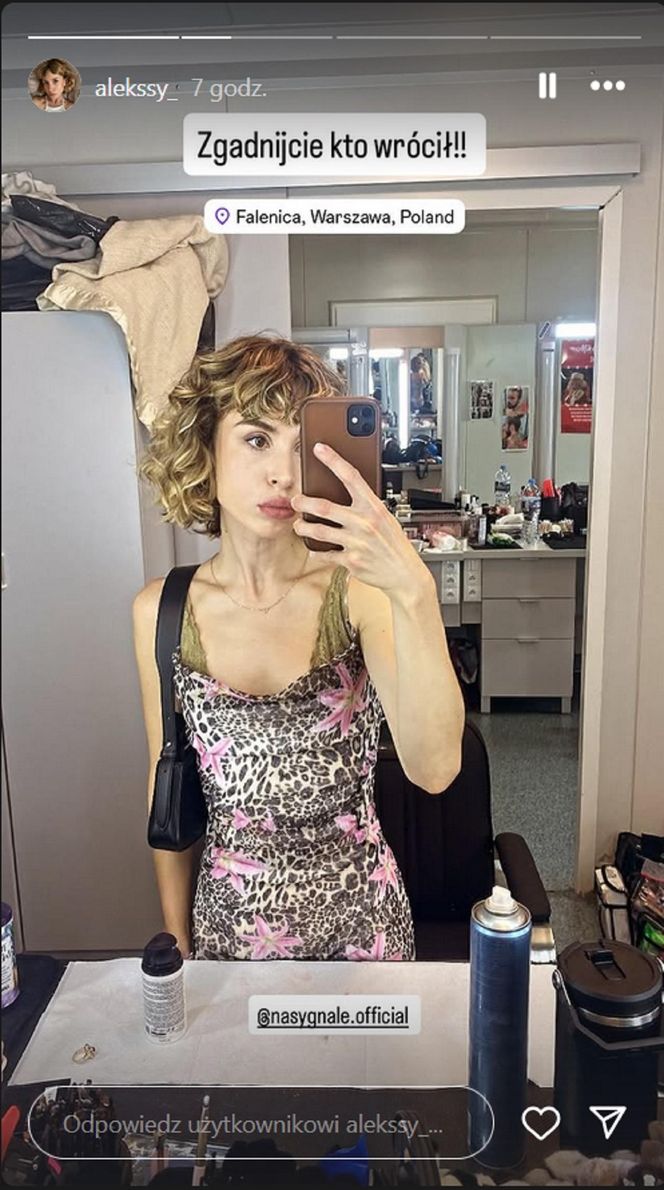 Na sygnale nowy sezon Ela Siemaszko (Aleksandra Kądziołka) na planie