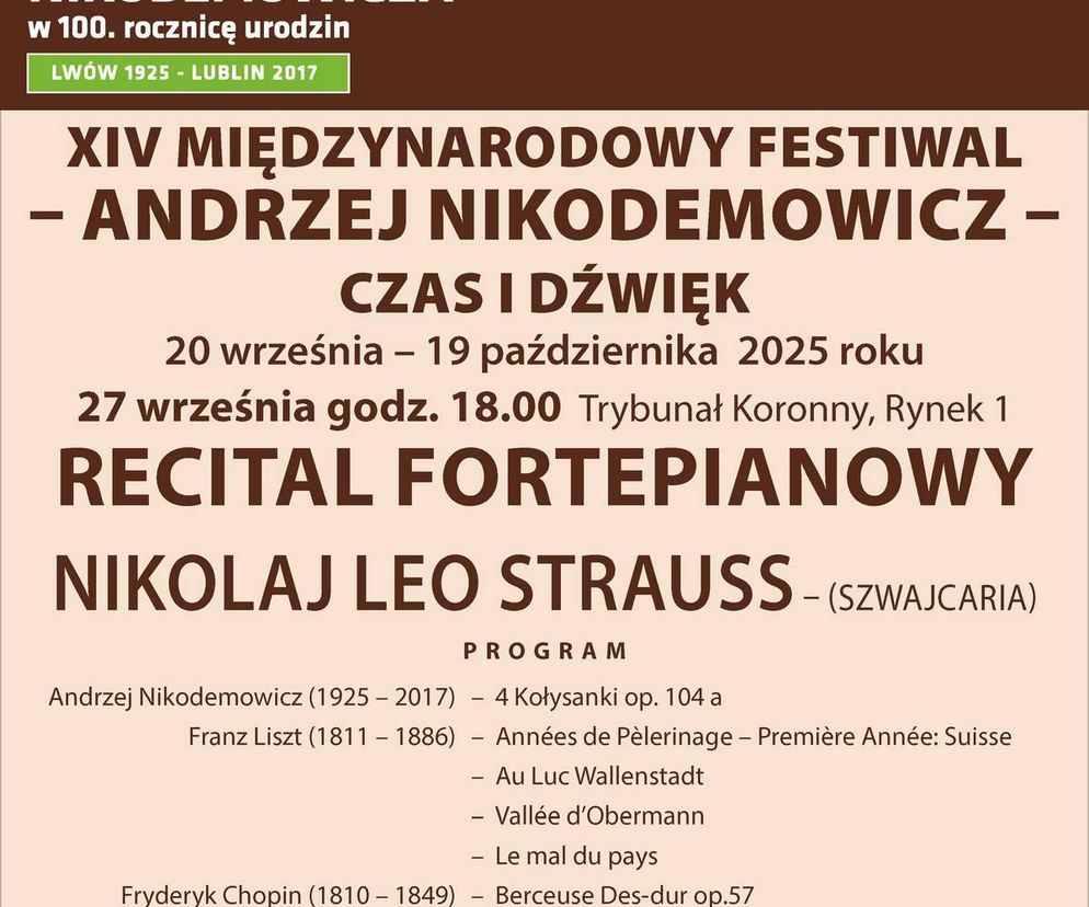Festiwal Czas i Dźwięk - plakat