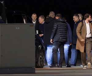 Donald Tusk przyleciał na mecz Litwa - Polska