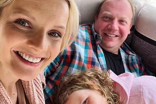 Ewelina Kudeń-Nowosielska, jej mąż Bartłomiej Nowosielski i córka Hania