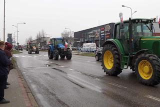 Strajk rolników w Małopolsce. Ciągniki wyjechały na drogi regionu tarnowskiego