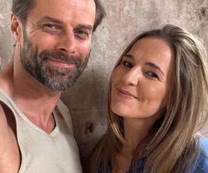 	Pierwsza miłość nowy sezon na planie. Marta (Honorata Witańska), Bruno/ Łukasz Mejer (Konrad Jałowiec)