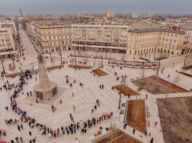 Plac Wolności w Łodzi po remoncie