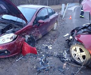 Nieszczęśliwy wypadek w Łopuszce Wielkiej. Kierowca zjechał na przeciwny pas