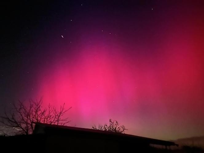 Zorza polarna nad świętokrzyskiem. Co za widowisko!