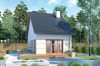 Projekt domu M225d Światła miasta - wariant IV z katalogu Muratora - wizualizacje, plany, rysunek, aranżacje