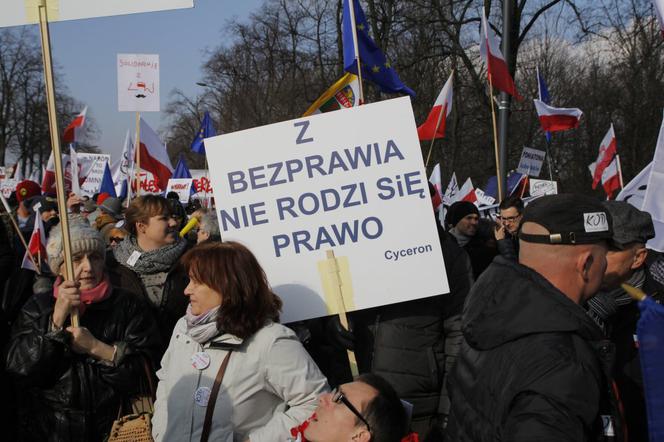 Marsz KOD w Warszawie, 27.02.2016