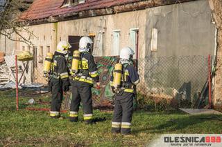 Groźny pożar pod Oleśnicą