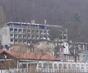 Sanatorium Zdrowie w Orłowie. Zniszczony budynek