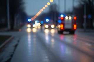 Wóz strażacki zmiótł audi z jezdni. Opublikowano dramatyczne nagranie