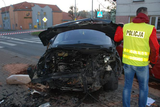 Wypadek w Człuchowie