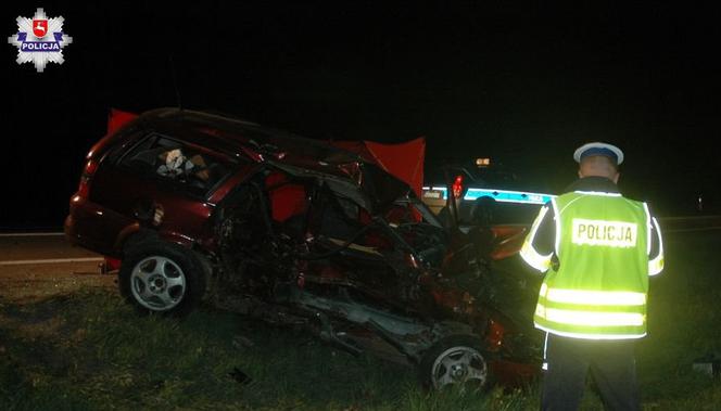 Śmiertelny wypadek na trasie Lublin-Lubartów. Chciał uniknąć zderzenia z sarną