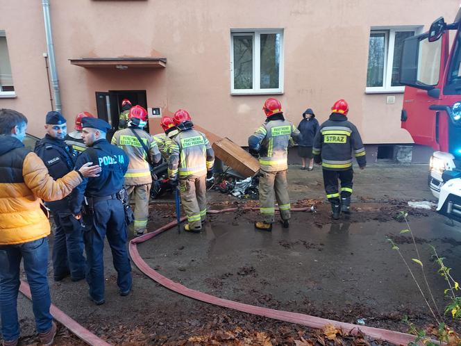 Pożar przy Żeromskiego w Starachowicach